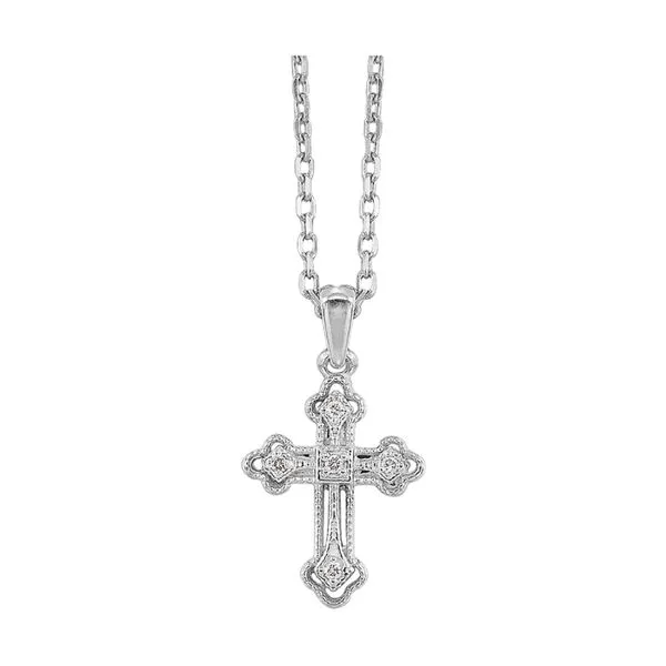 Silver Diamond 1/4Ctw Pendant Mees Jewelry Chillicothe, OH