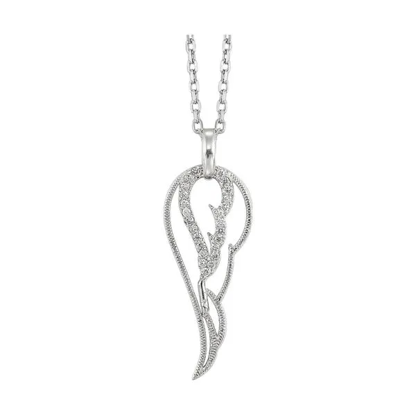 Silver Diamond 1/10Ctw Pendant Mees Jewelry Chillicothe, OH