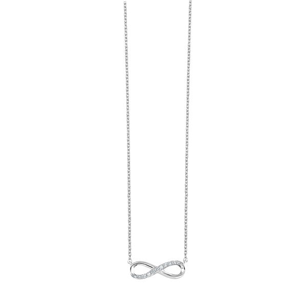 Sterling Silver Diamond Infinity Pendant Mees Jewelry Chillicothe, OH