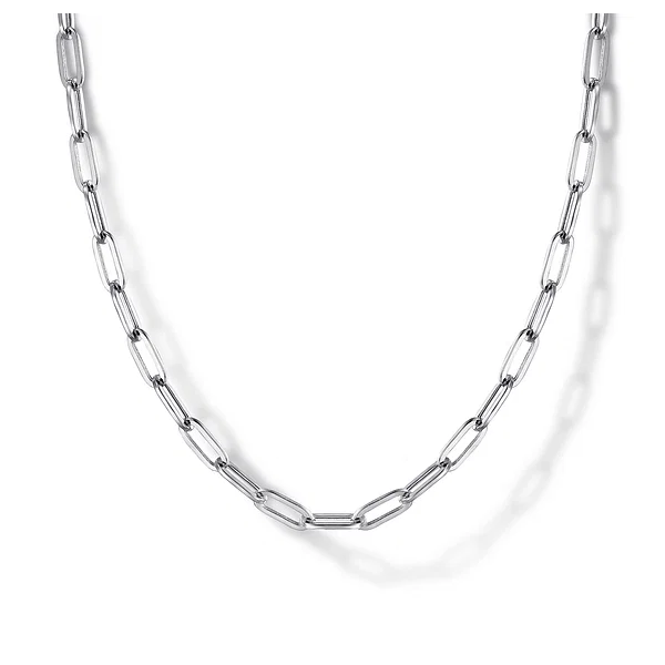 925 Sterling Silver Solid Paper Clip Chain Necklace Mees Jewelry Chillicothe, OH