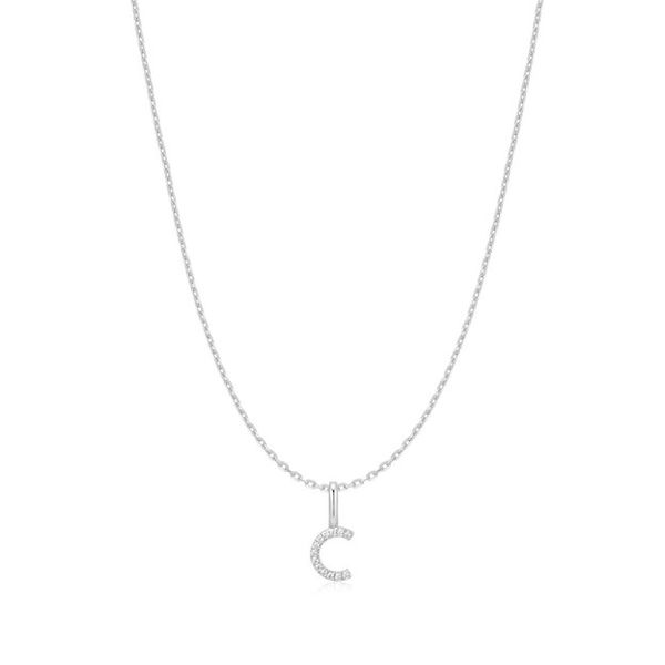 Silver Letter C Initial Necklace Mees Jewelry Chillicothe, OH