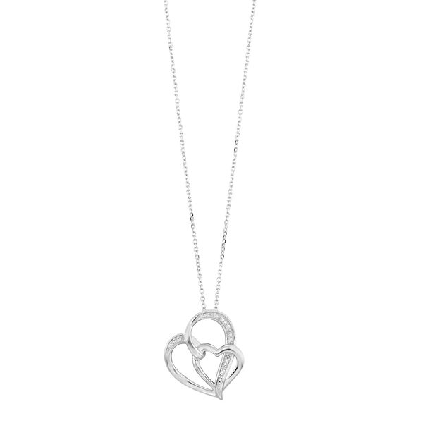 Sterling Silver Diamond Heart Pendant Mees Jewelry Chillicothe, OH