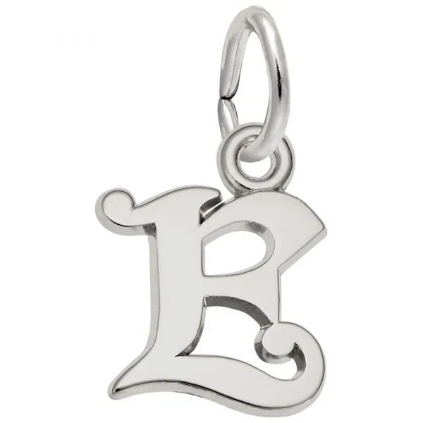 Curly Initial E Charm Mees Jewelry Chillicothe, OH