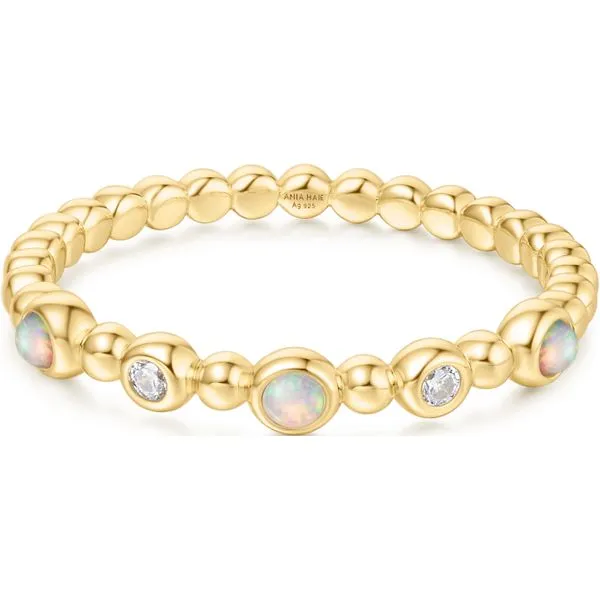 Gold Bezel Kyoto Opal Beaded Ring Mees Jewelry Chillicothe, OH
