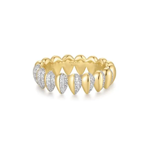 Gold Sparkling Puffy Spike Ring Mees Jewelry Chillicothe, OH