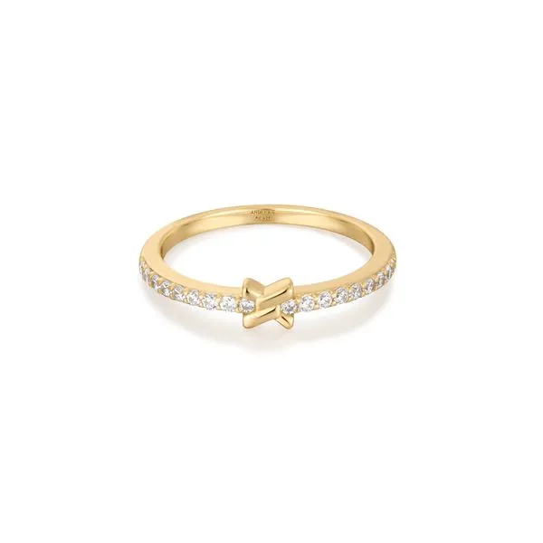 Gold Cross Cubic Zirconia Ring Mees Jewelry Chillicothe, OH