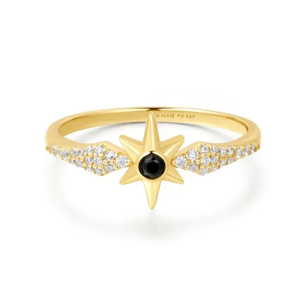 Gold Black Onyx Star Ring Mees Jewelry Chillicothe, OH