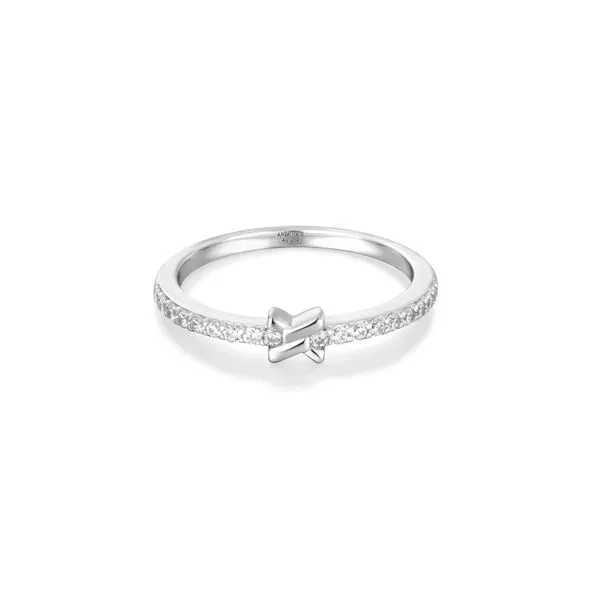 Silver Cross Cubic Zirconia Ring Mees Jewelry Chillicothe, OH