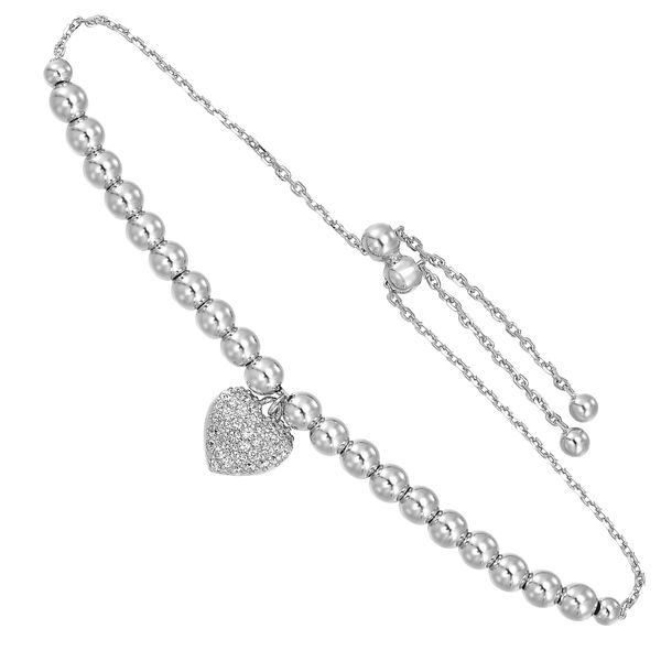 Sterling Silver Heart Bolo Bracelet Mees Jewelry Chillicothe, OH