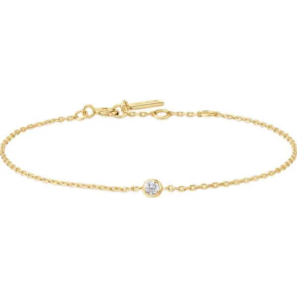 Gold Sparkle Bezel Bracelet Mees Jewelry Chillicothe, OH