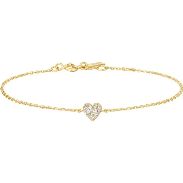 Gold Sweetheart Pavé Bracelet Mees Jewelry Chillicothe, OH