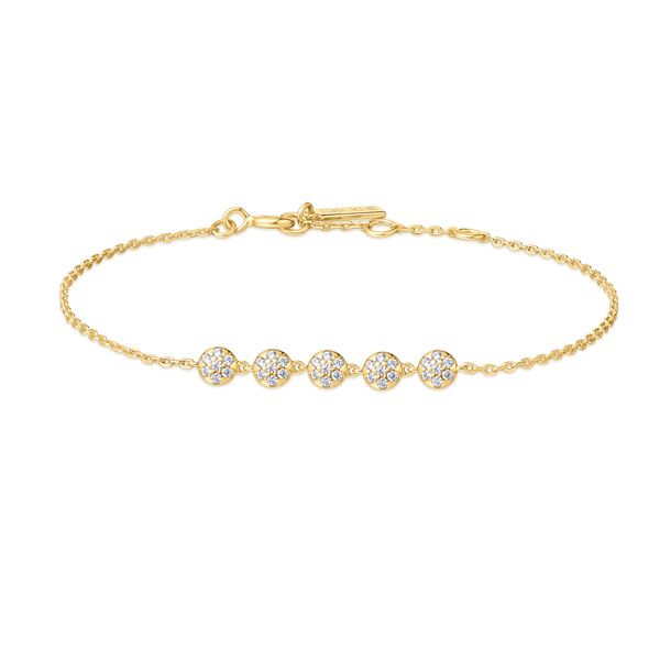 Gold Pavé Multi Beaded Chain Bracelet Mees Jewelry Chillicothe, OH