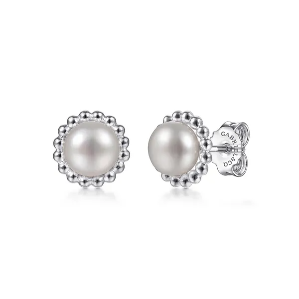 925 Sterling Silver Bujukan Pearl Stud Earrings Mees Jewelry Chillicothe, OH