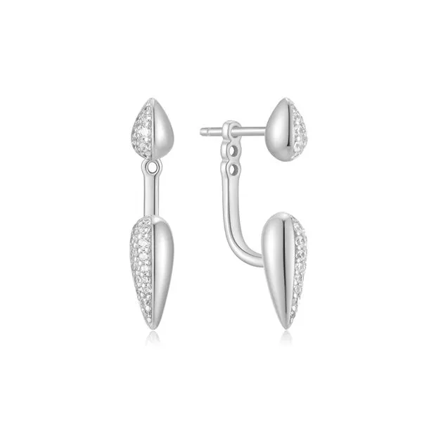Silver Sparkling Puffy Spike Ear Jackets Mees Jewelry Chillicothe, OH