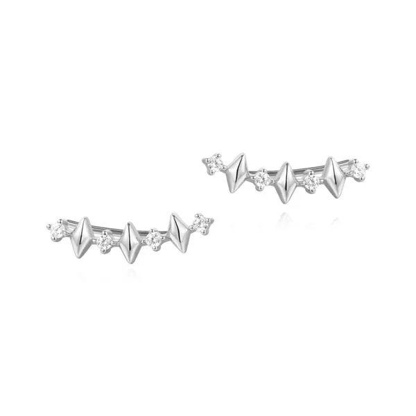 Silver Multi Sparkle Climber Studs Mees Jewelry Chillicothe, OH