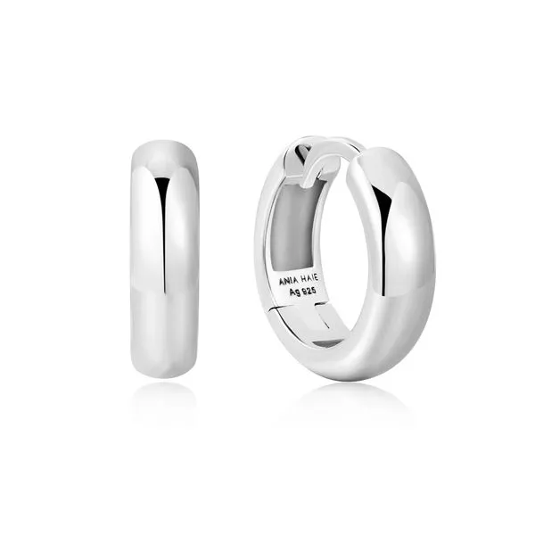 Silver Dome Band Huggies Mees Jewelry Chillicothe, OH