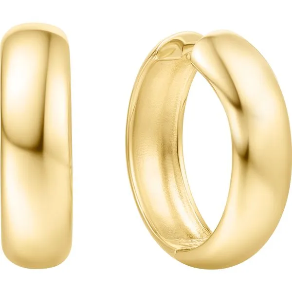 Gold Chubby Large Huggie Hoop Earrings Mees Jewelry Chillicothe, OH