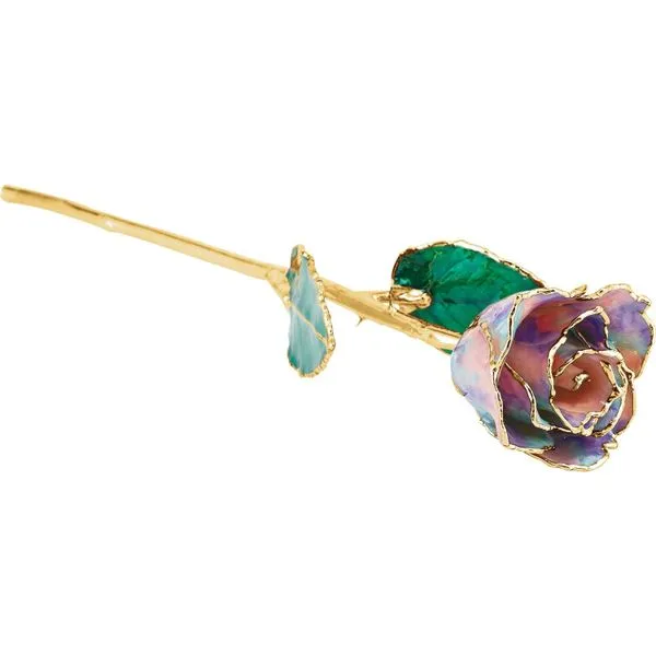 Lacquered October Opal Rose with 24k Gold Trim Mees Jewelry Chillicothe, OH