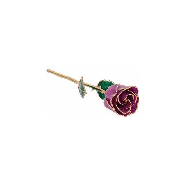Lacquered Amethyst Rose with 24k Gold Trim Mees Jewelry Chillicothe, OH