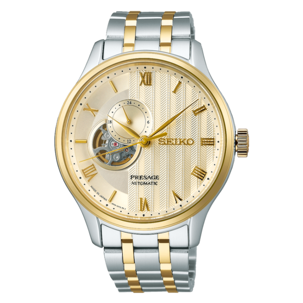 STSTEEL AUTO PRESAGE JAPANESE GARDEN MENS SEIKO WATCH Meigs Jewelry Tahlequah, OK