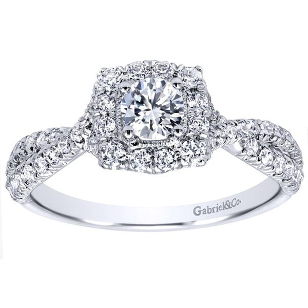 Princess Halo Diamond Engagement Ring Meigs Jewelry Tahlequah, OK