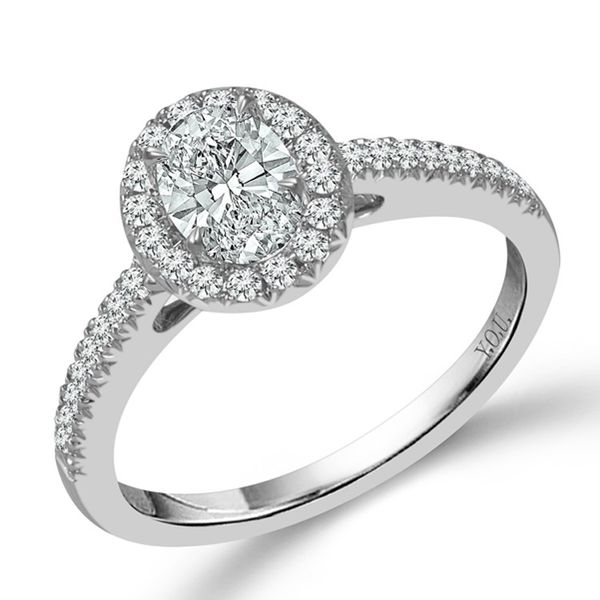 Oval Cut Halo Diamond Engagement Ring Meigs Jewelry Tahlequah, OK