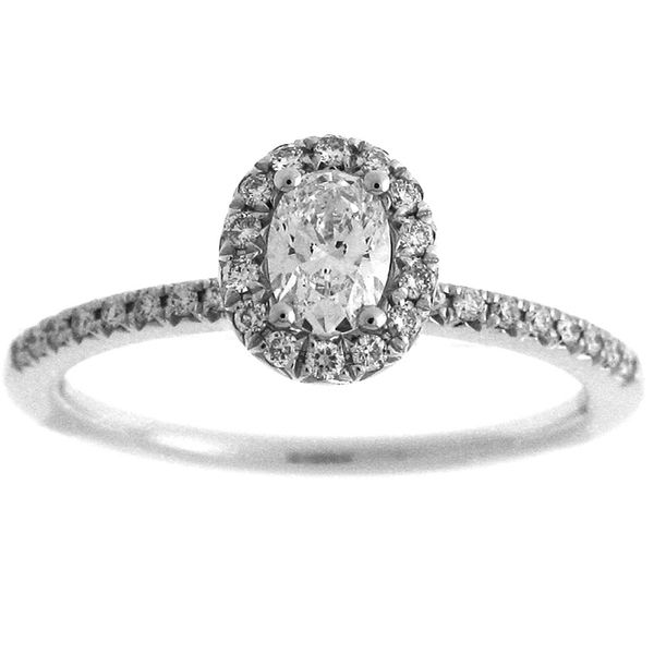 Oval Halo Diamond Engagement Ring Meigs Jewelry Tahlequah, OK