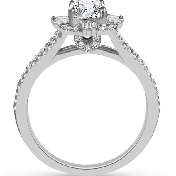 Round Halo Diamond Engagement Ring Image 2 Meigs Jewelry Tahlequah, OK