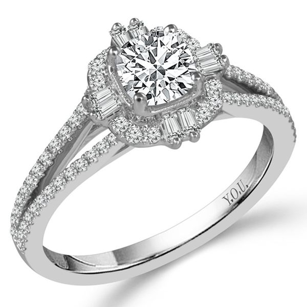 Round Halo Diamond Engagement Ring Meigs Jewelry Tahlequah, OK