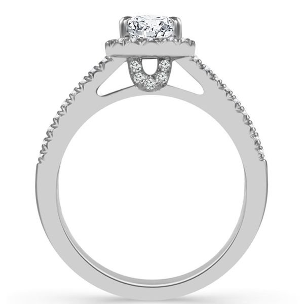 Pear Cut Halo Diamond Engagement Ring Image 2 Meigs Jewelry Tahlequah, OK