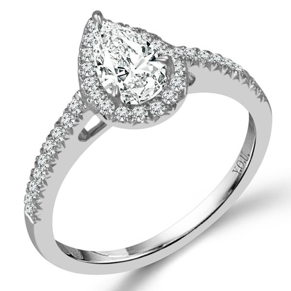 Pear Cut Halo Diamond Engagement Ring Meigs Jewelry Tahlequah, OK