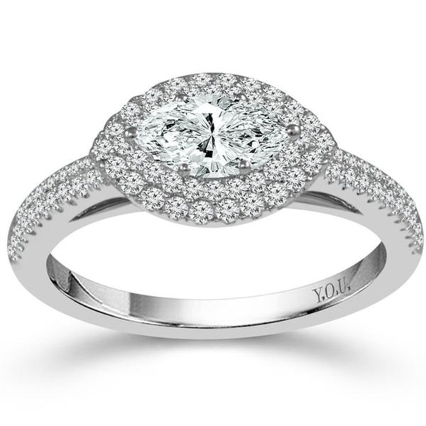 Marquise Halo Diamond Engagement Ring Image 2 Meigs Jewelry Tahlequah, OK
