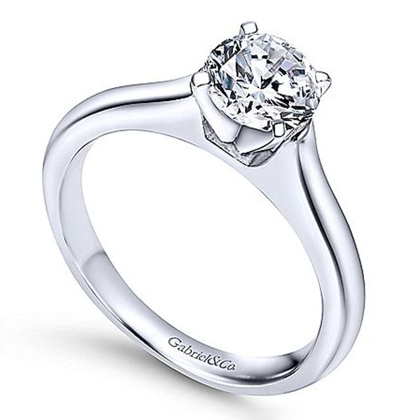 Gabriel & Co. Round Solitaire Engagement Ring Image 3 Meigs Jewelry Tahlequah, OK