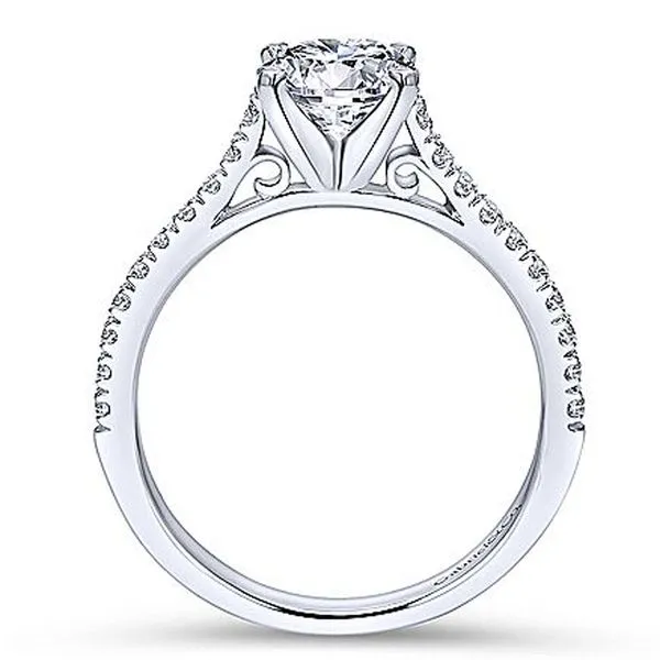 Gabriel & Co. Round Engagement Ring Image 2 Meigs Jewelry Tahlequah, OK