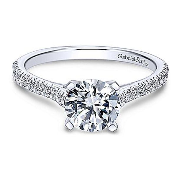 Gabriel & Co. Round Engagement Ring Meigs Jewelry Tahlequah, OK