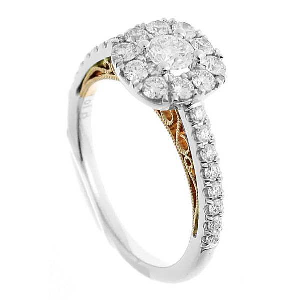 Cushion Halo Diamond Engagement Ring Image 2 Meigs Jewelry Tahlequah, OK