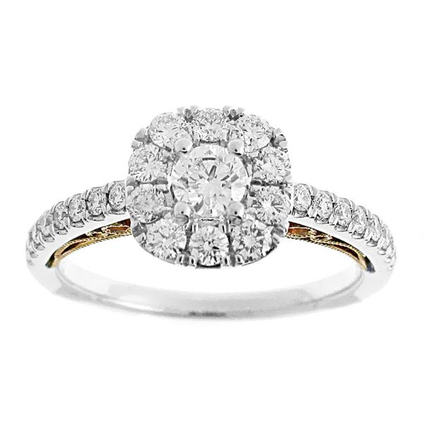 Cushion Halo Diamond Engagement Ring Meigs Jewelry Tahlequah, OK