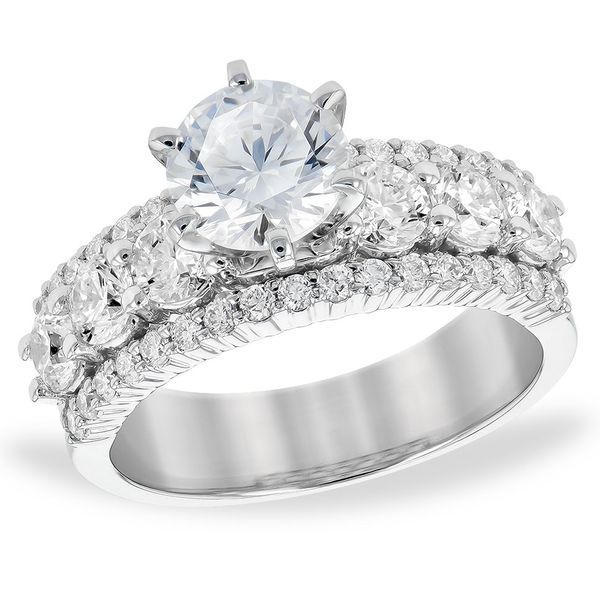 Round 3 Row Diamond Engagement Ring Meigs Jewelry Tahlequah, OK