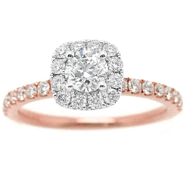 Round Diamond Halo Engagement Ring Meigs Jewelry Tahlequah, OK