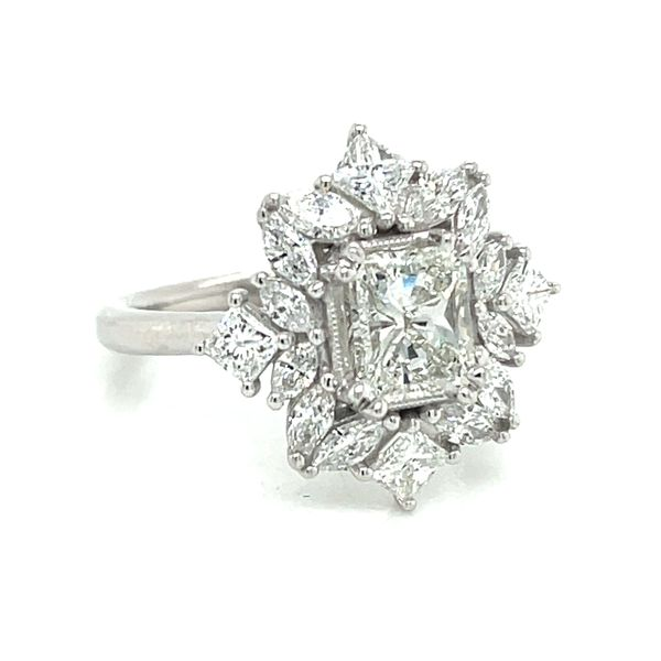 14K White Gold Diamond Engagement Ring Image 2 Meigs Jewelry Tahlequah, OK