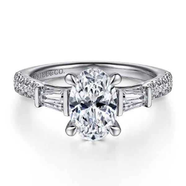 Gabriel & Co. Oval Diamond Engagement Ring Meigs Jewelry Tahlequah, OK