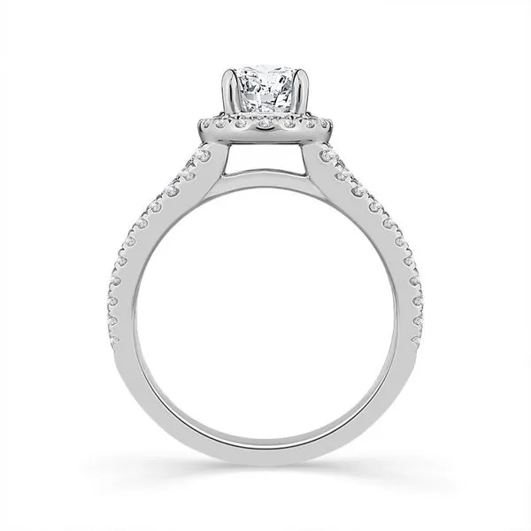 Round Diamond Halo Engagement Ring Image 3 Meigs Jewelry Tahlequah, OK
