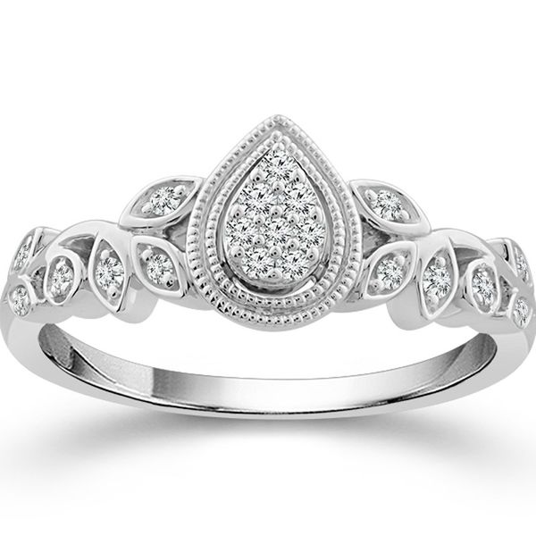 14K White Gold Diamond Promise Ring Meigs Jewelry Tahlequah, OK