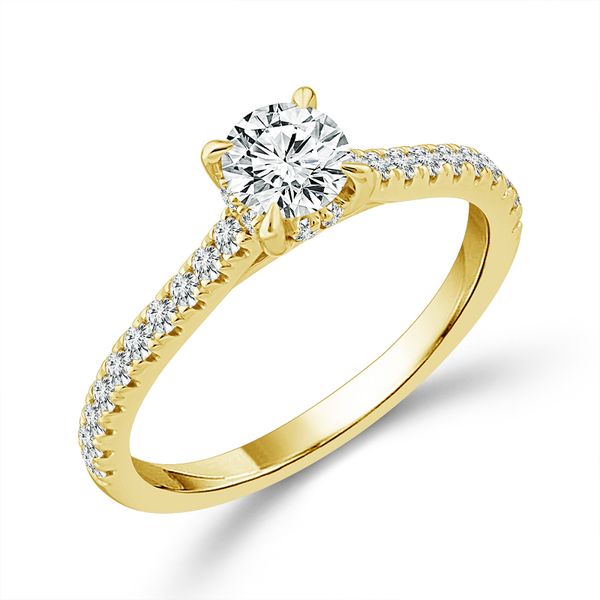 Yellow Gold Diamond Semi Mount Meigs Jewelry Tahlequah, OK