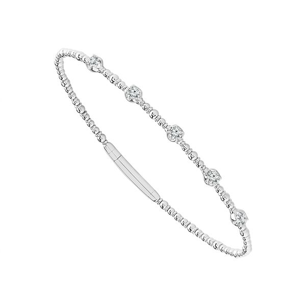 14K White Gold Bangle Bracelet Meigs Jewelry Tahlequah, OK