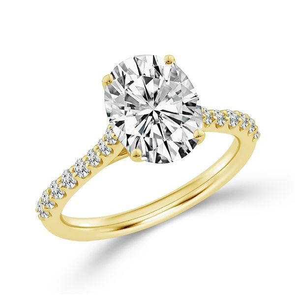 LAB 14KY 2.10CT OVAL/2.33CTW ENG RING SZ7 *IGI* Meigs Jewelry Tahlequah, OK