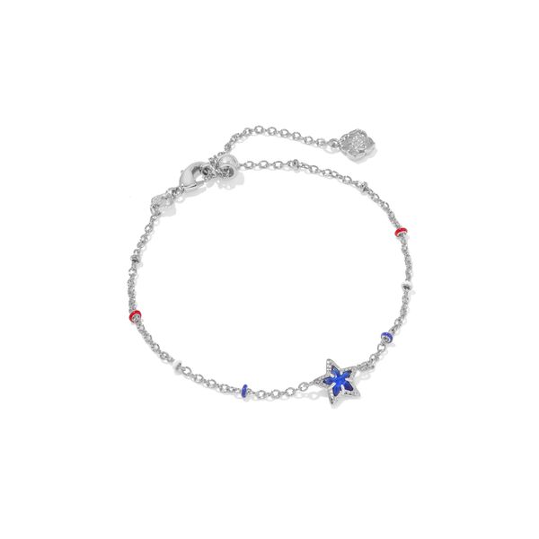Kendra Scott Rhodium Blue Illusion Mini Cassidy Bracelet Meigs Jewelry Tahlequah, OK