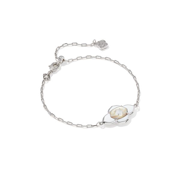 Kendra Scott Rhodium White Mix Abbie Medallion Bracelet Meigs Jewelry Tahlequah, OK