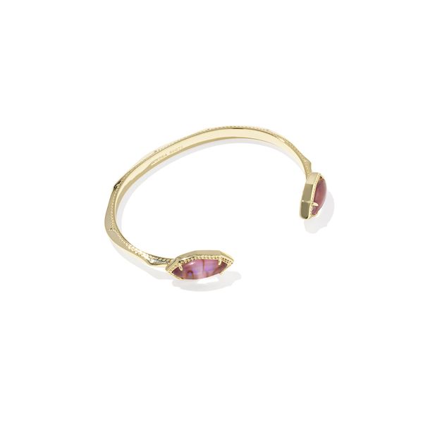 Kendra Scott Yellow Gold Plated Light Mauve Ophelia Cuff Bracelet Meigs Jewelry Tahlequah, OK