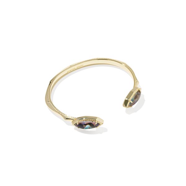 Yellow Gold Abalone Shell Ophelia Cuff Bracelet Meigs Jewelry Tahlequah, OK